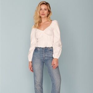 Reformation Fern Long Sleeve Top